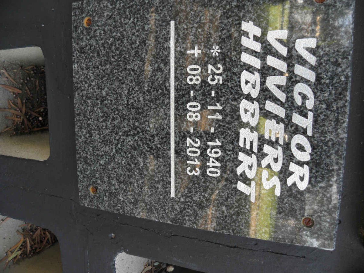 HIBBERT Victor Viviers 1940-2013