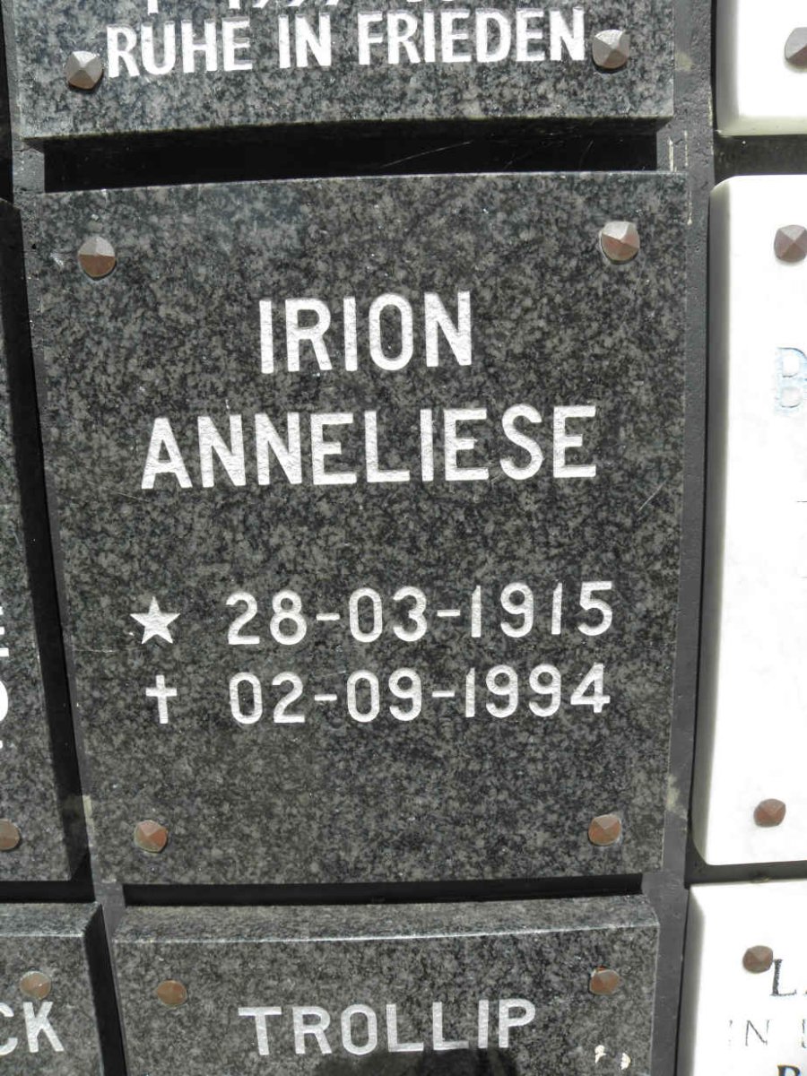 IRION Anneliese 1915-1994