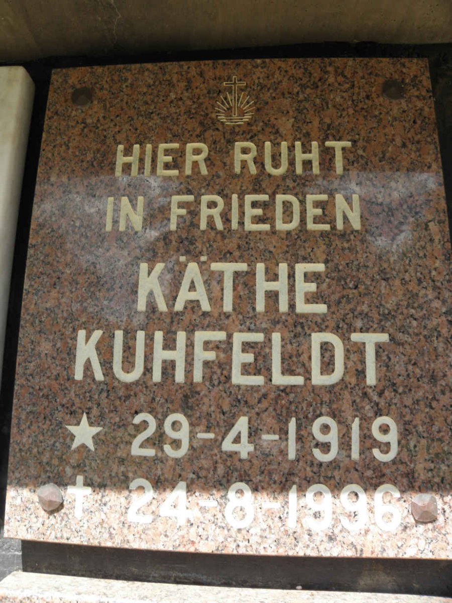 KUHFELDT Käthe 1919-1996