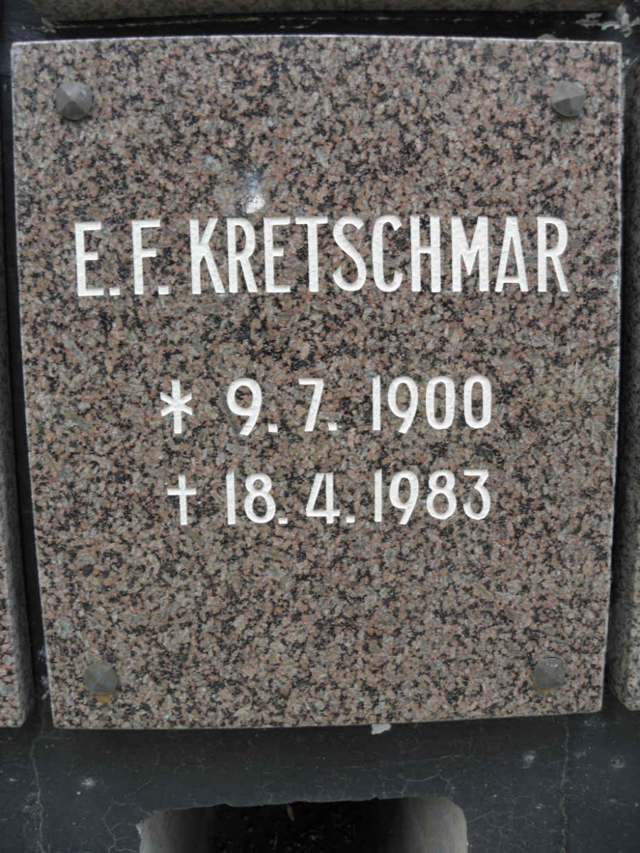 KRETSCHMAR E.F. 1900-1983