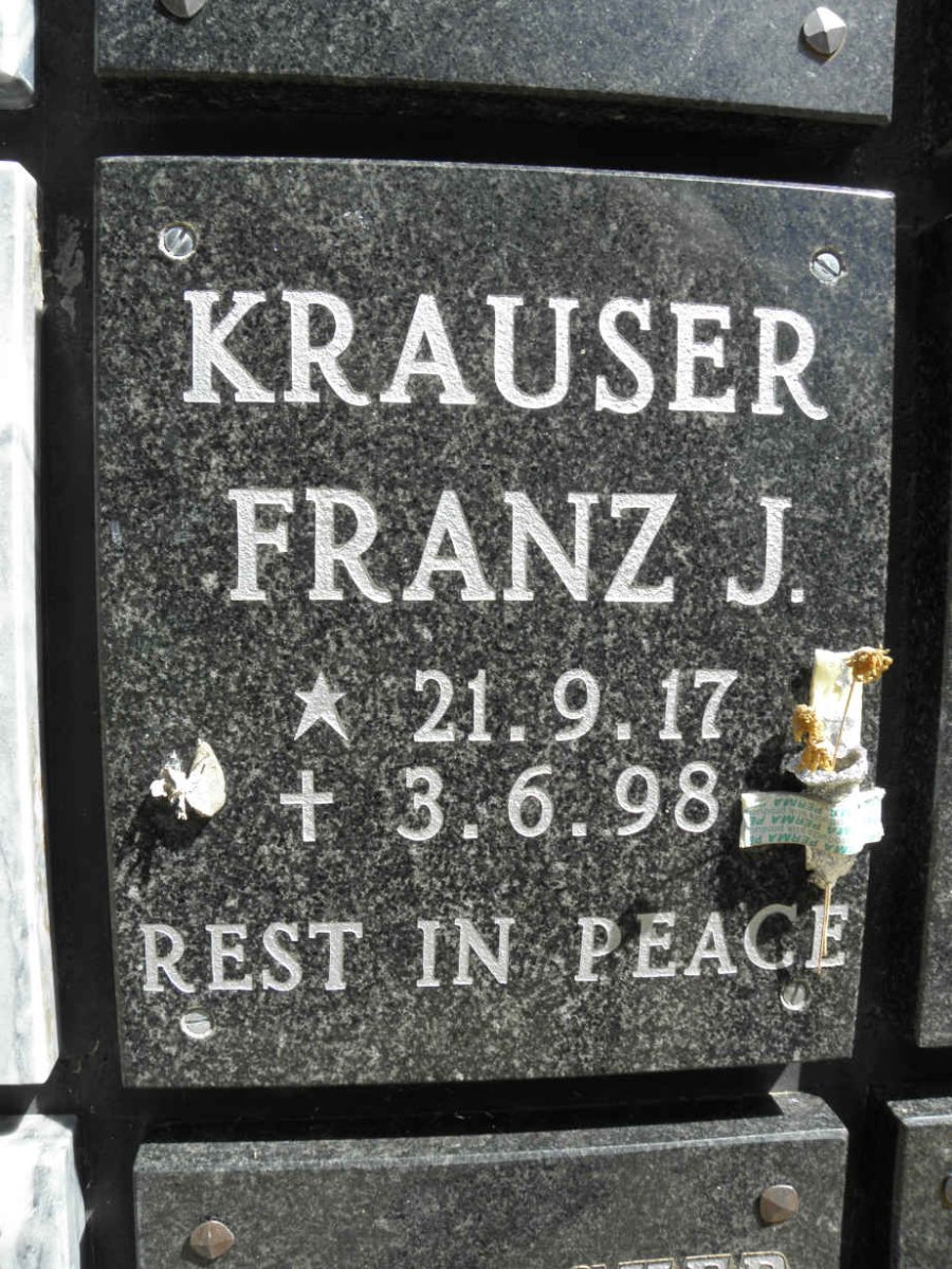 KRAUSER Franz J. 1917-1998