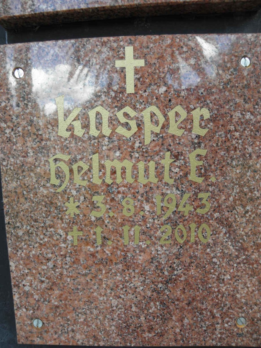 KASPER Helmut E. 1943-2010