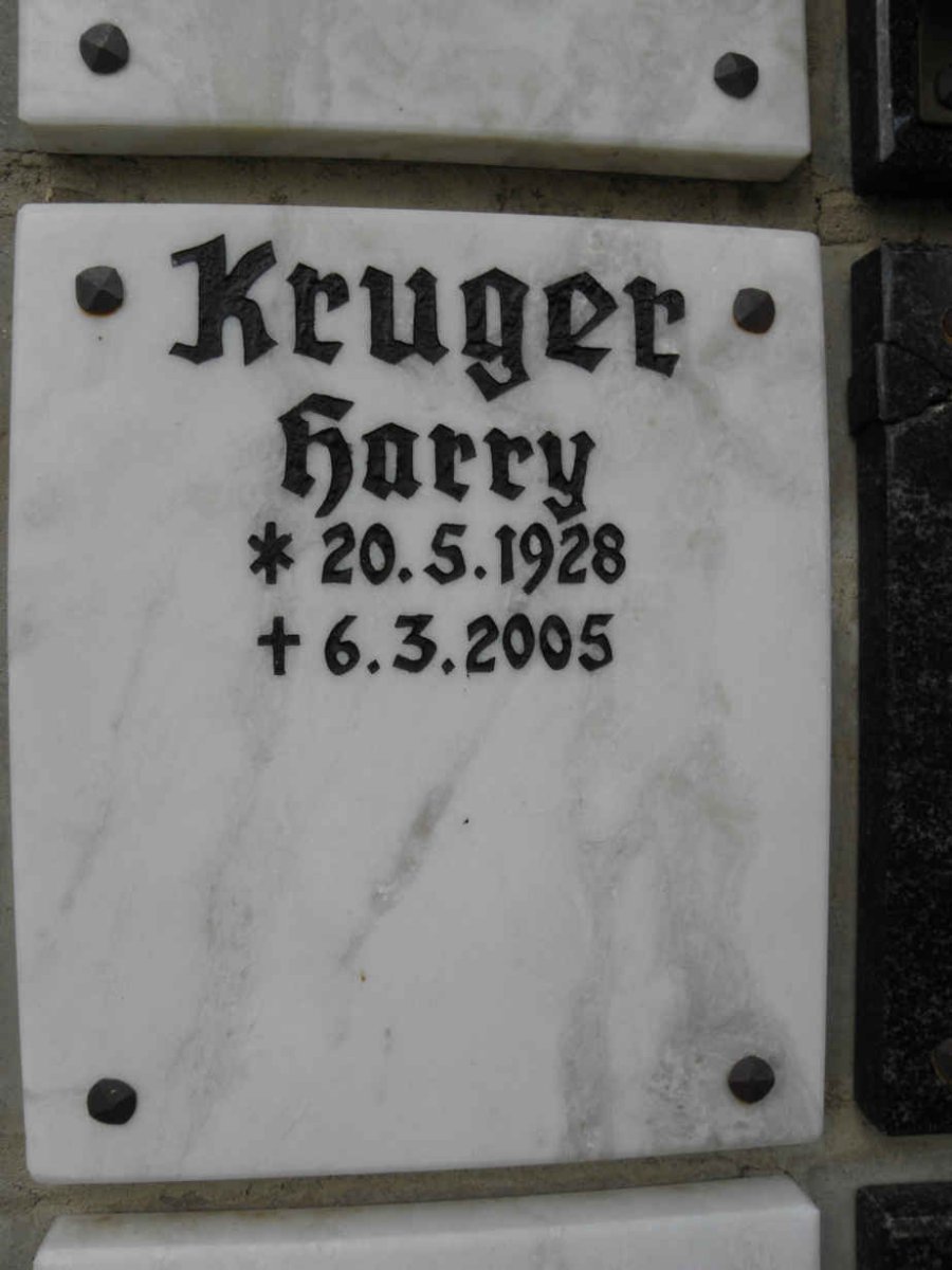 KRUGER Harry 1928-2005