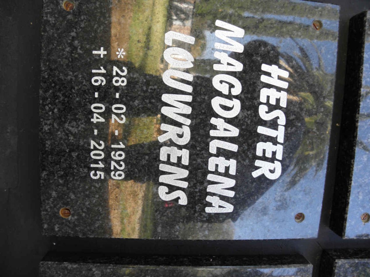 LOUWRENS Hester Magdalena 1929-2015