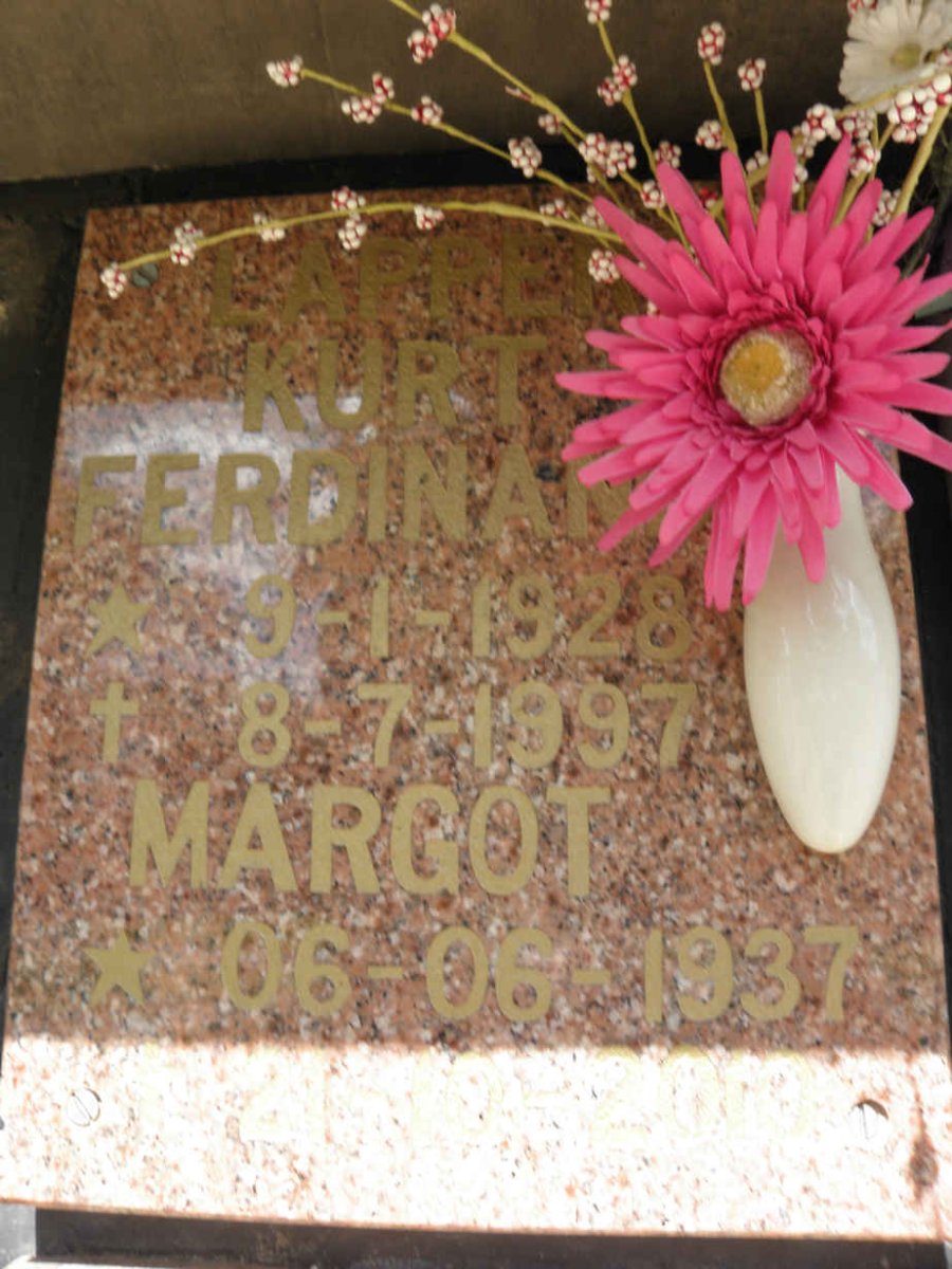 LAPPER Kurt Ferdinand 1928-1997 &amp; Margot 1937-