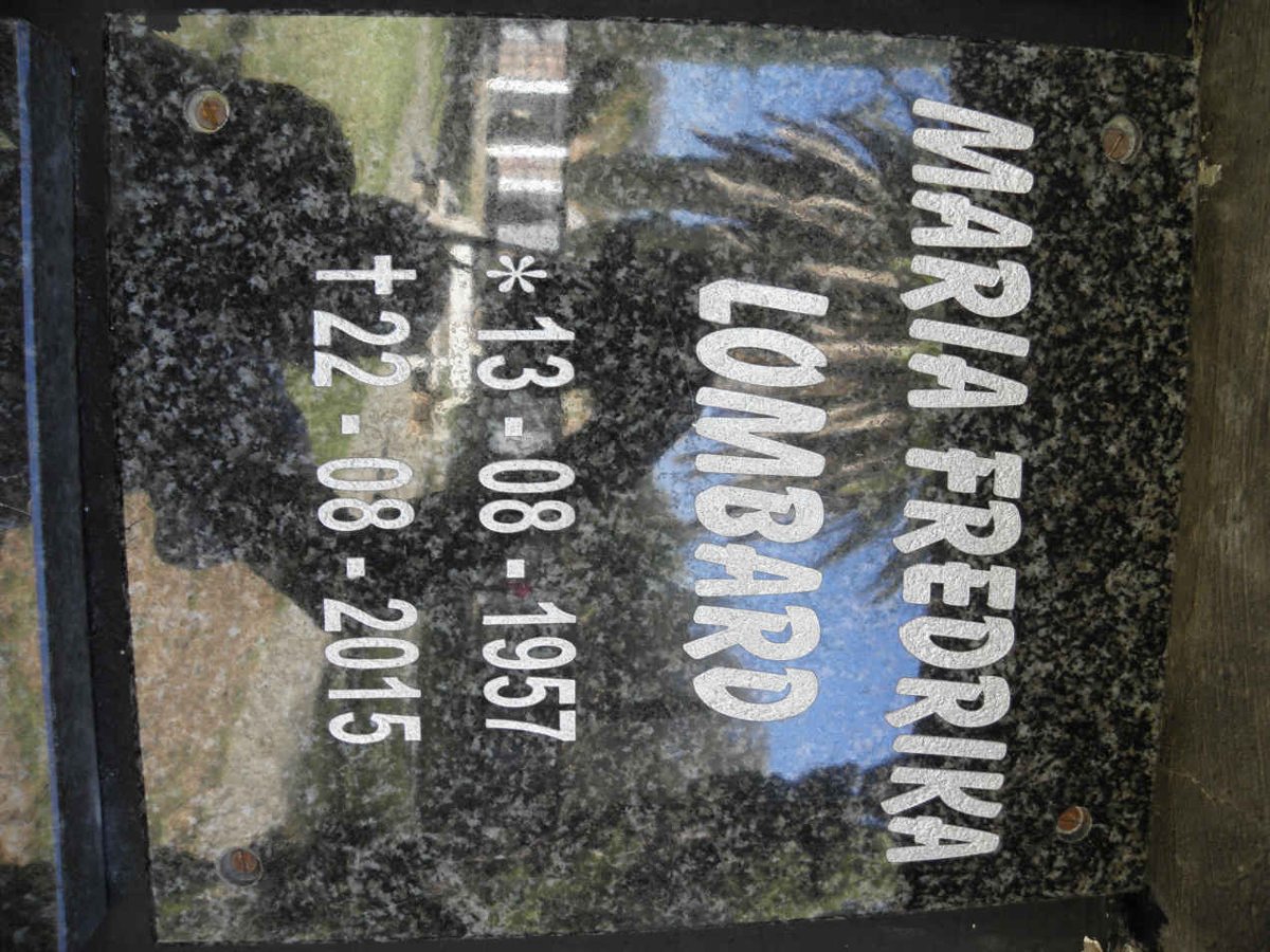 LOMBARD Maria Fredrika 1957-2015