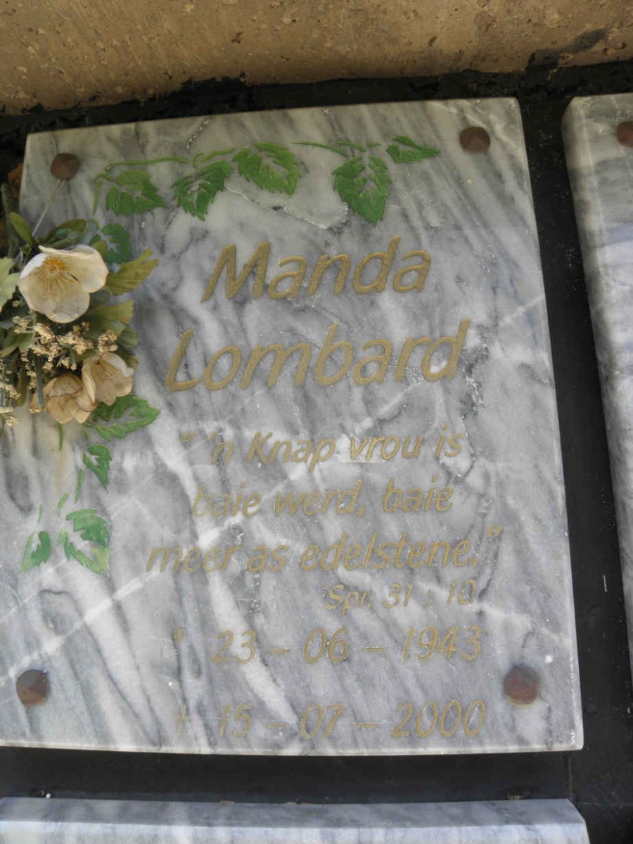 LAMBARD Manda 1943-2000