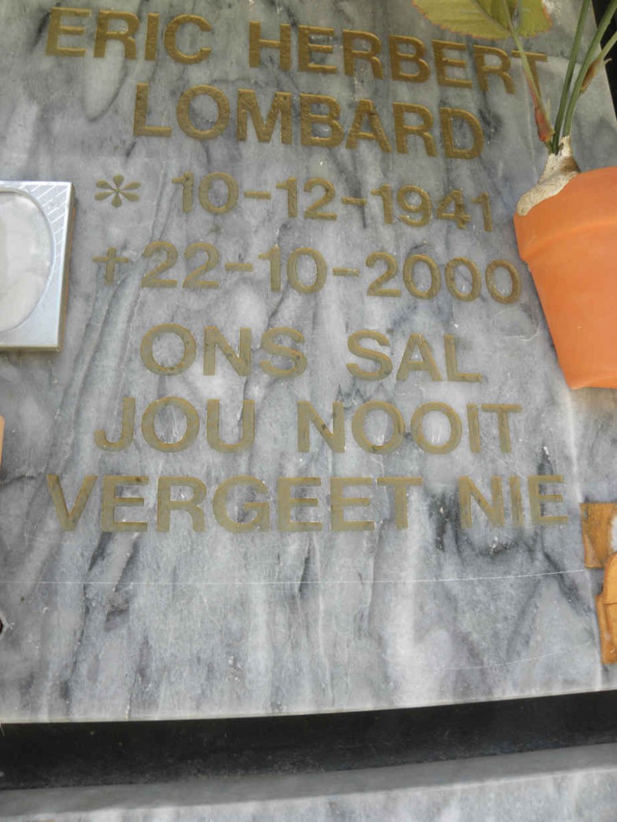 LOMBARD Eric Herbert 1941-2000