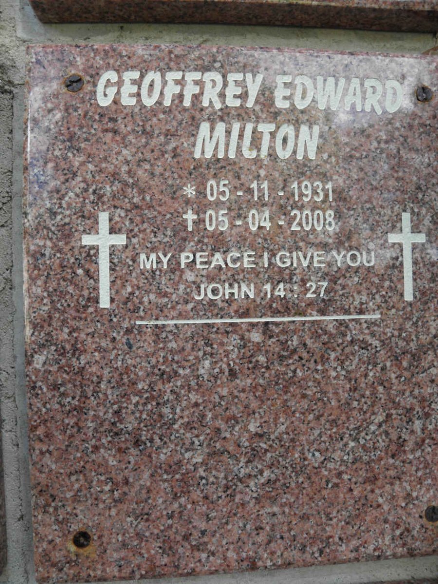 MILTON Geoffrey Edward 1931-2008