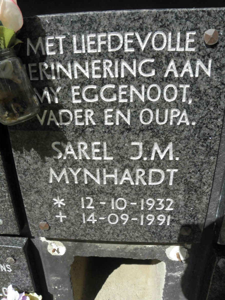 MYNHARDT Sarel J.M. 1932-1991