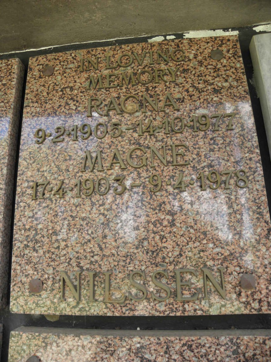 NILSSEN Magne 1903-1978 &amp; Ragna 1905-1977
