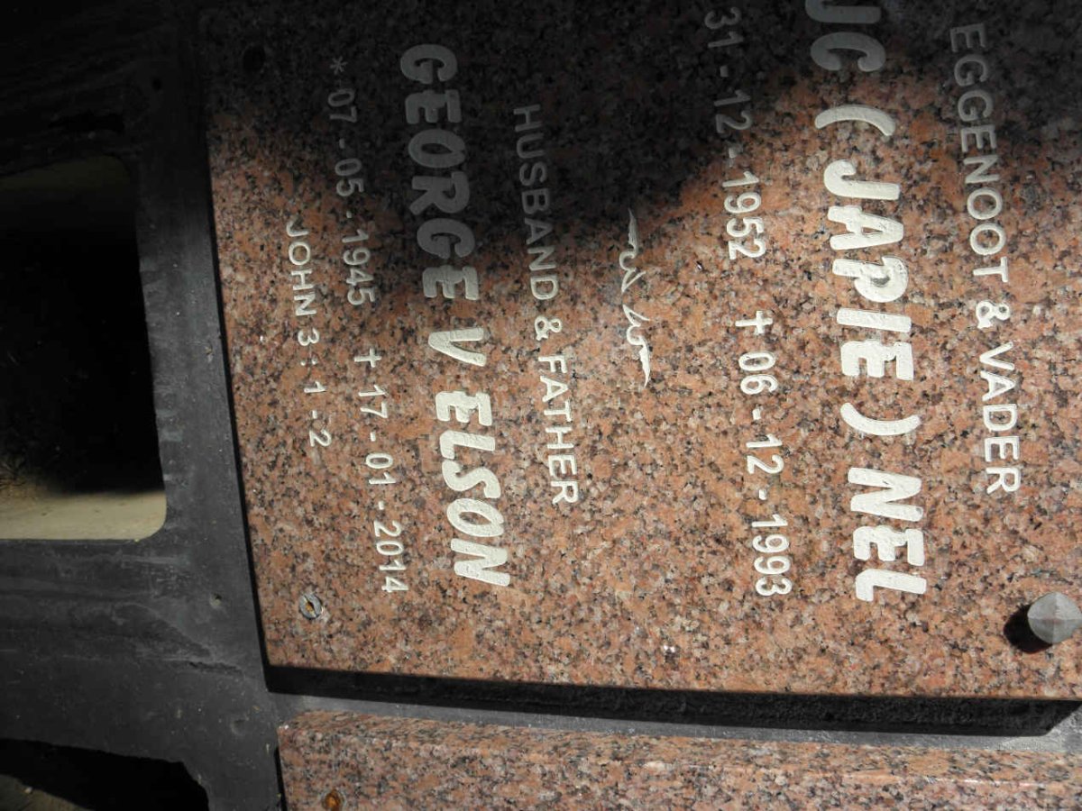 NEL J.C. 1952-1993 :: ELSON George V. 1945-2014