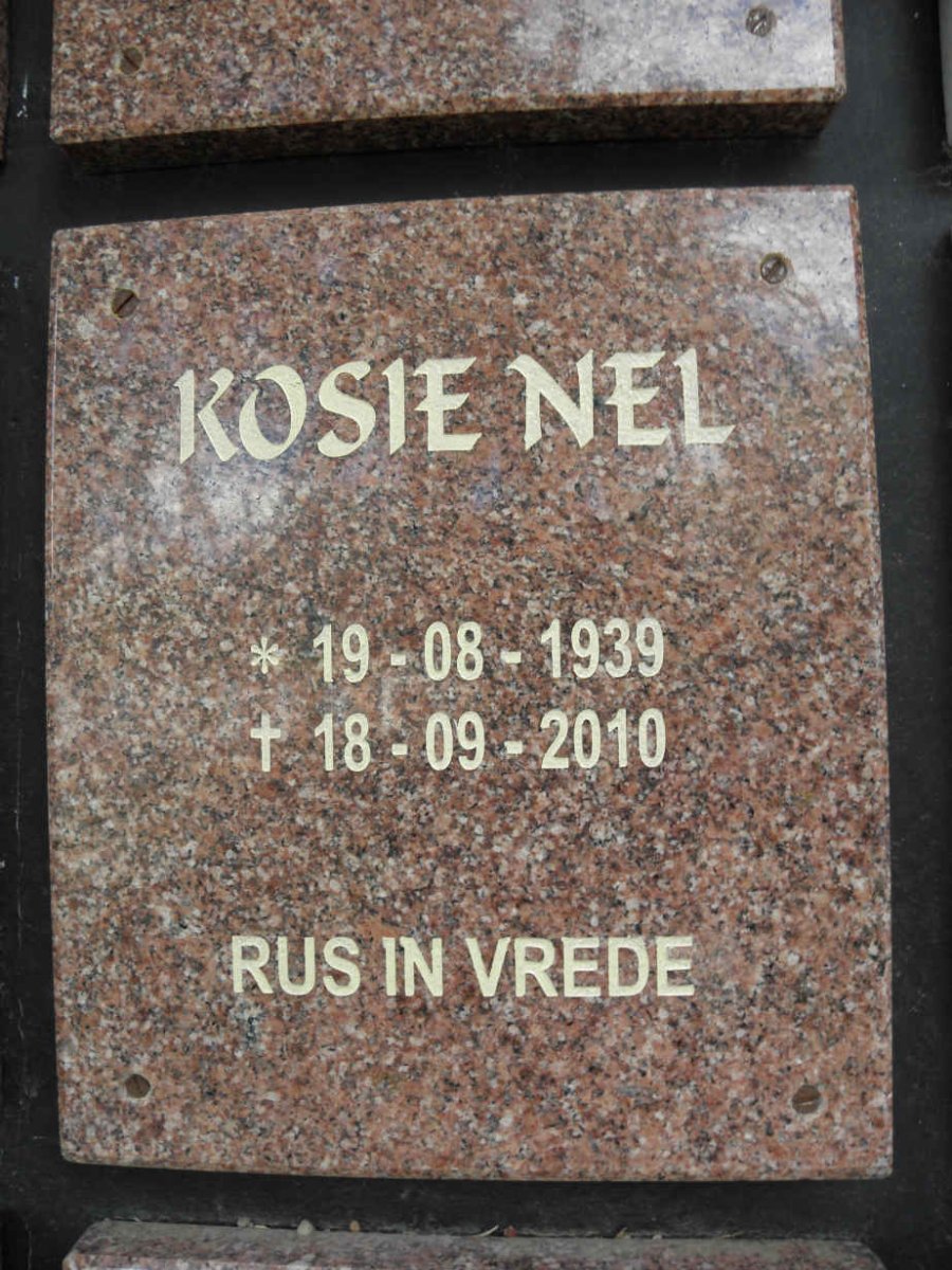 NEL Kosie 1939-2010