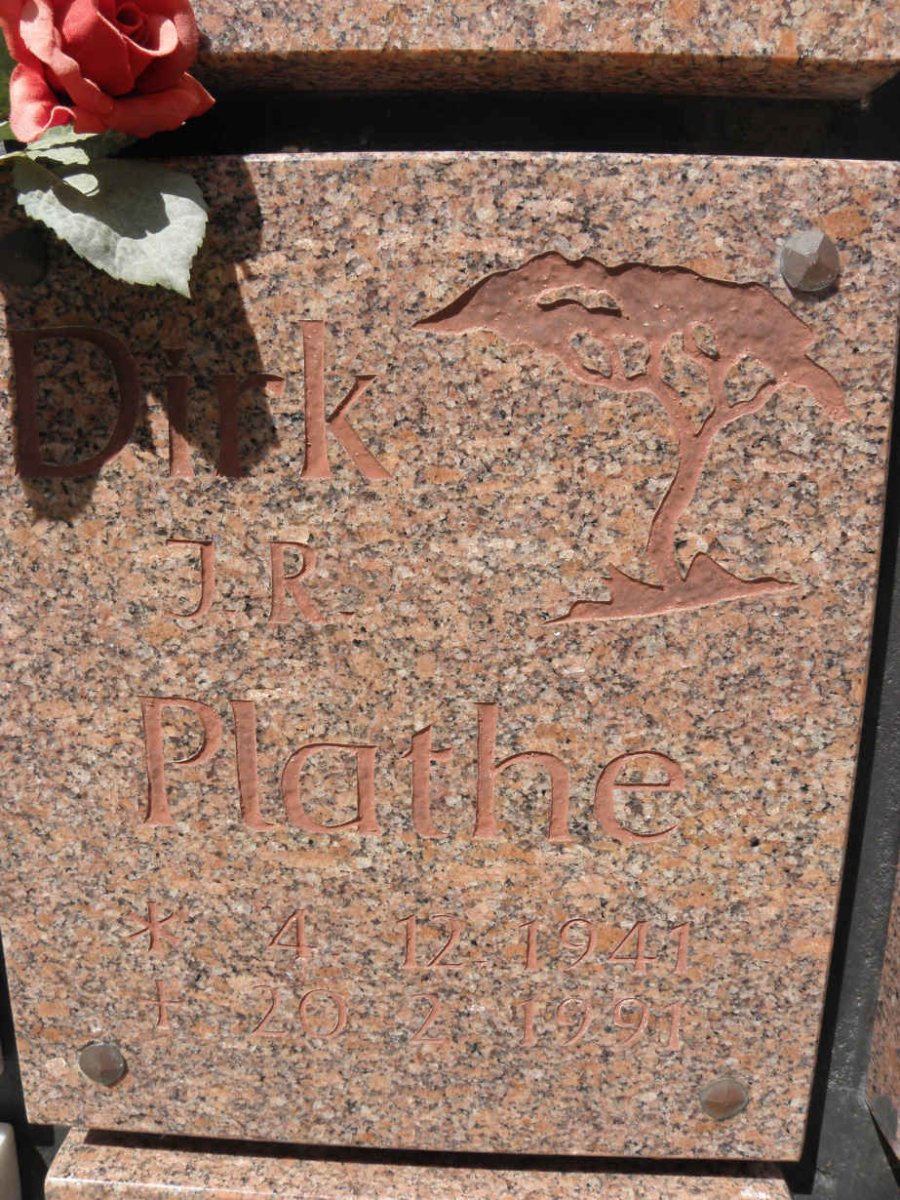 PLATHE Dirk J.P. 1941-1991