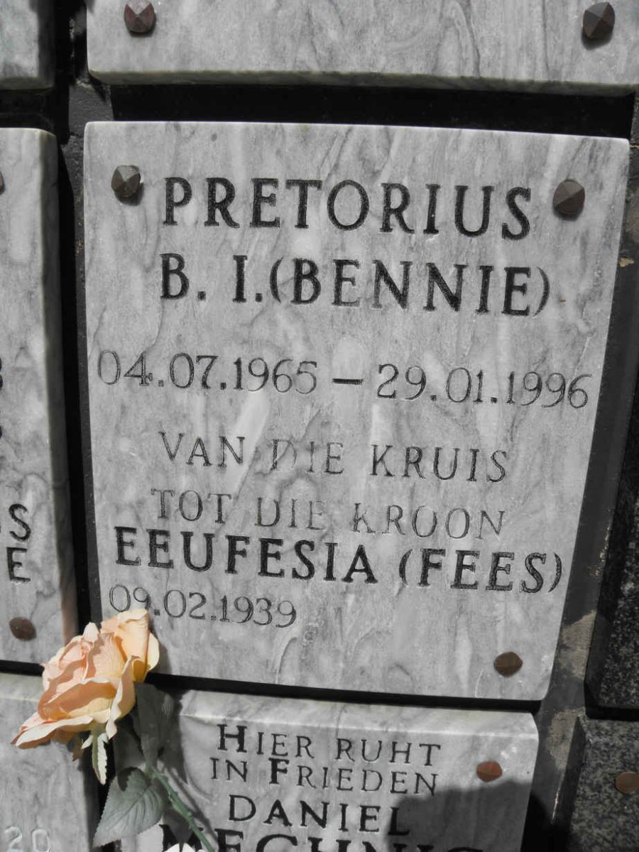 PRETORIUS B.I. 1965-1996 &amp; Eeufesia 1939-