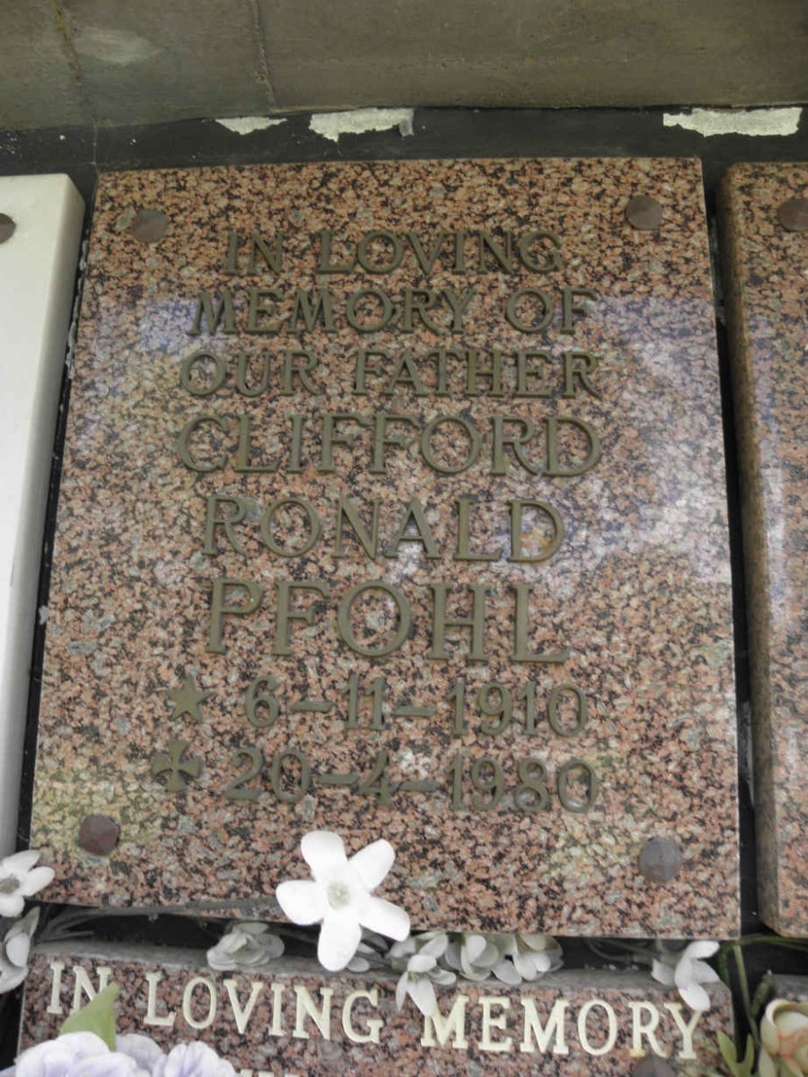 PFOHL Clifford Ronald 1910-1980