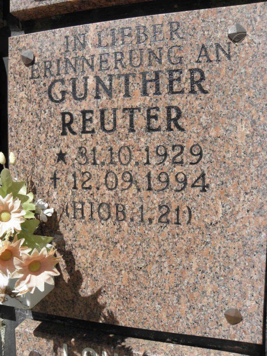 REUTER Gunther 1929-1994
