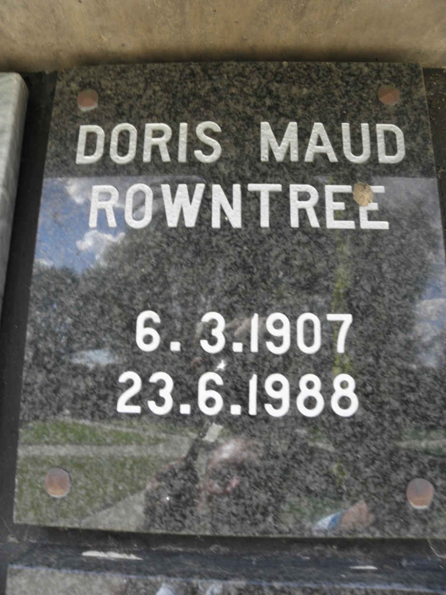 ROWNTREE Doris Maud 1907-1988