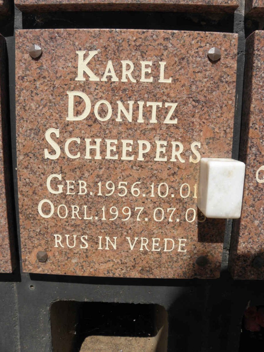 SCHEEPERS Karel Donitz 1954-1997