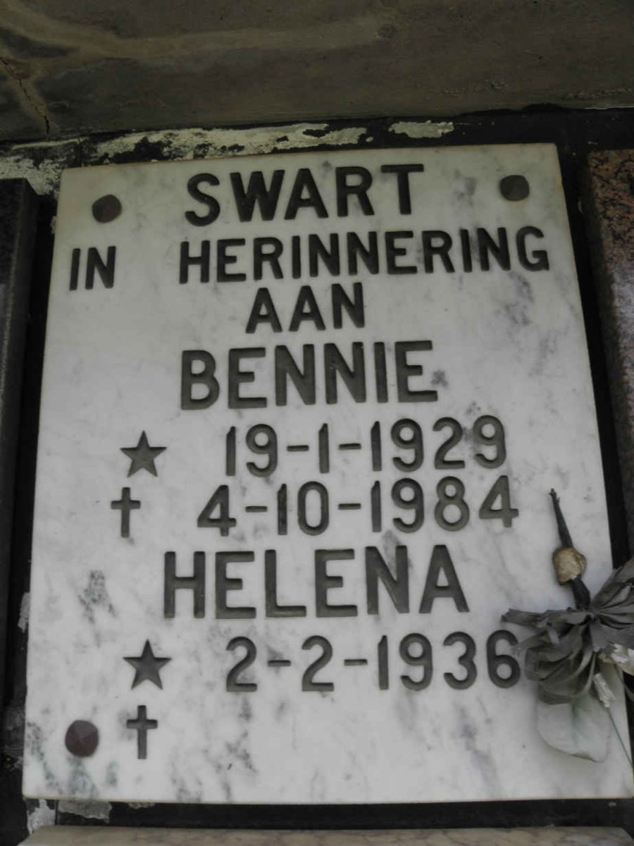 SWART Bennie 1929-1984 &amp; Helena 1936-