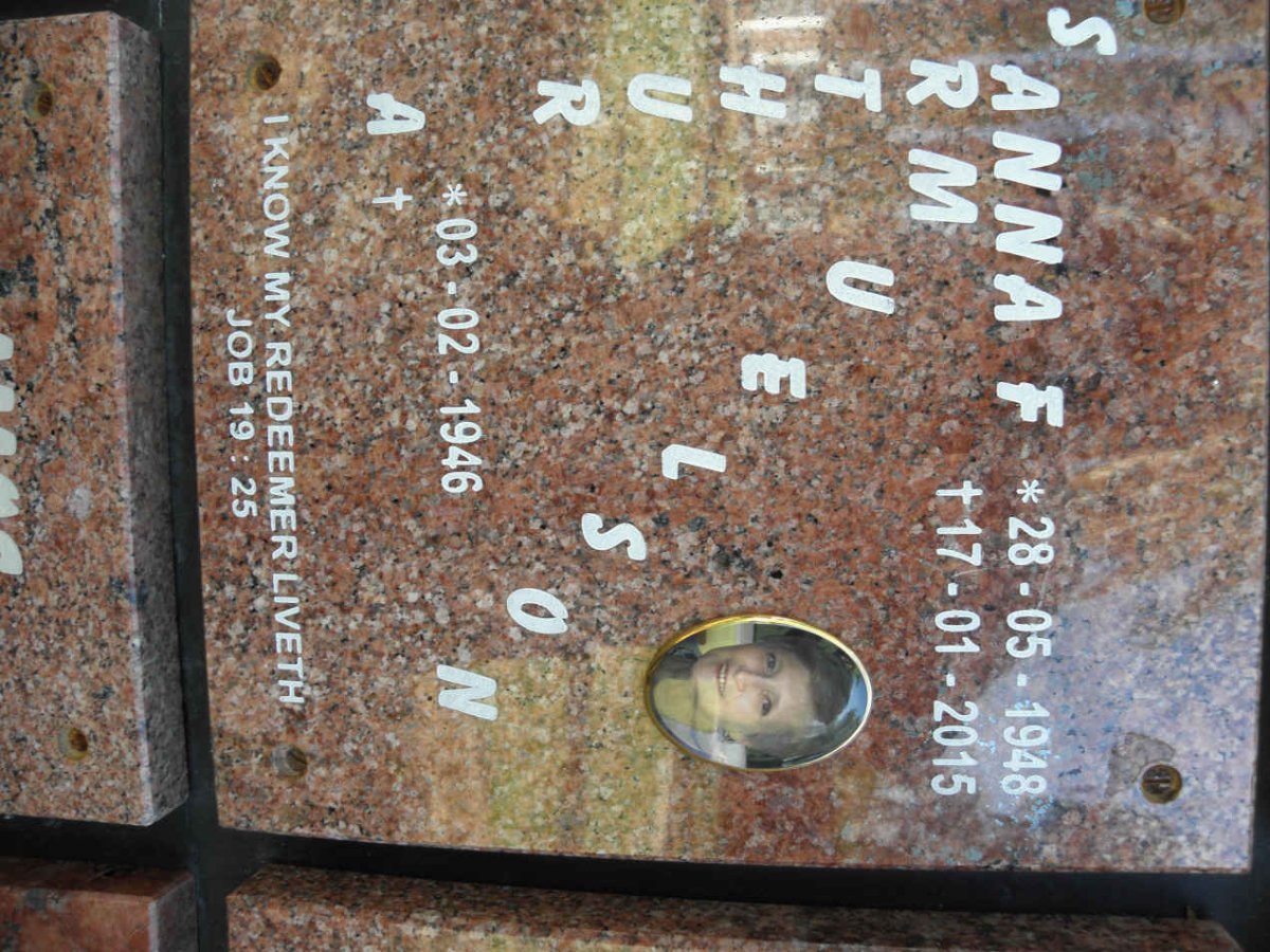 SAMUELSON Arthur A. 1946- &amp; Anna F. 1948-2015