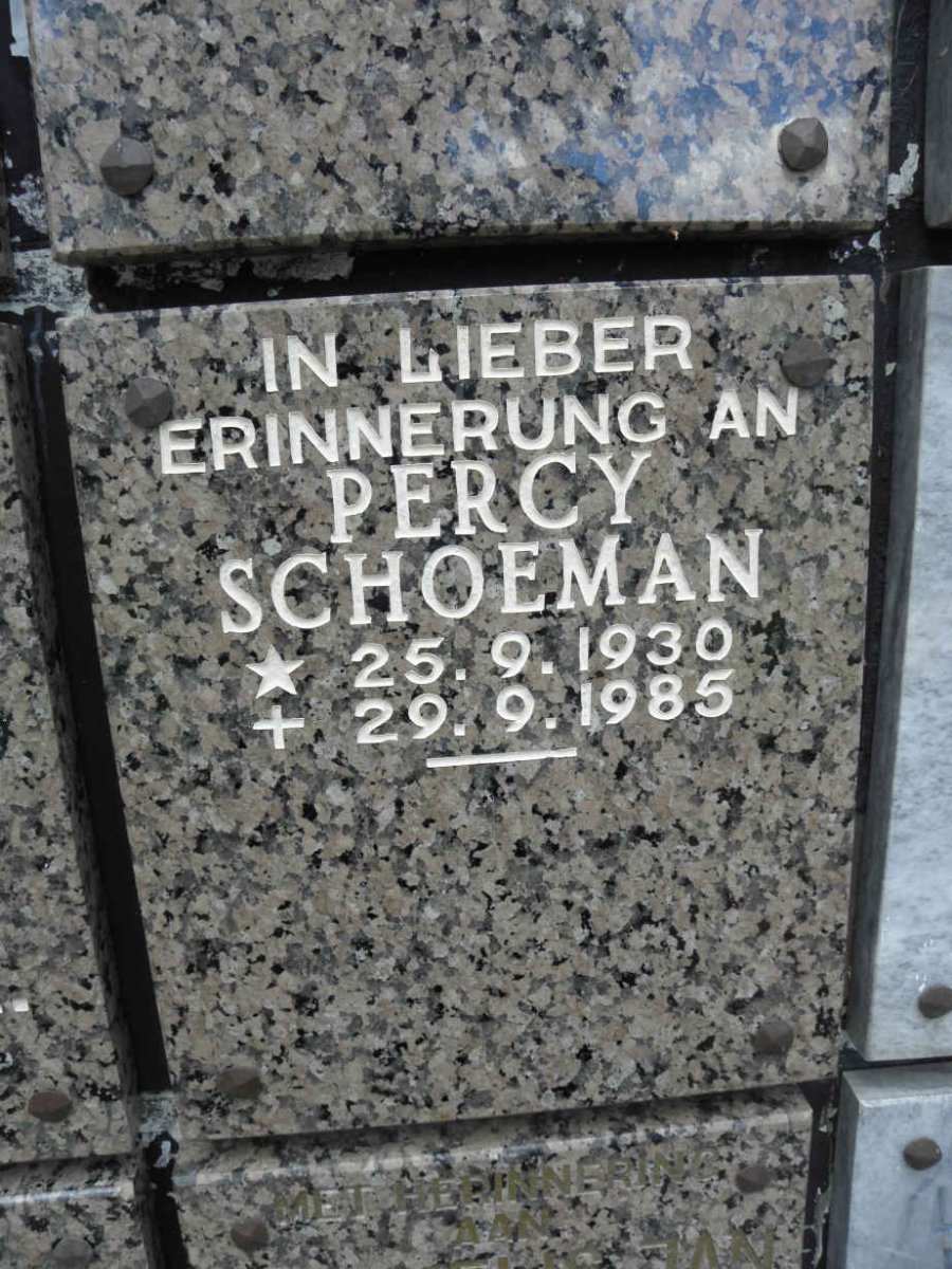 SCHOEMAN Percy 1930-1985