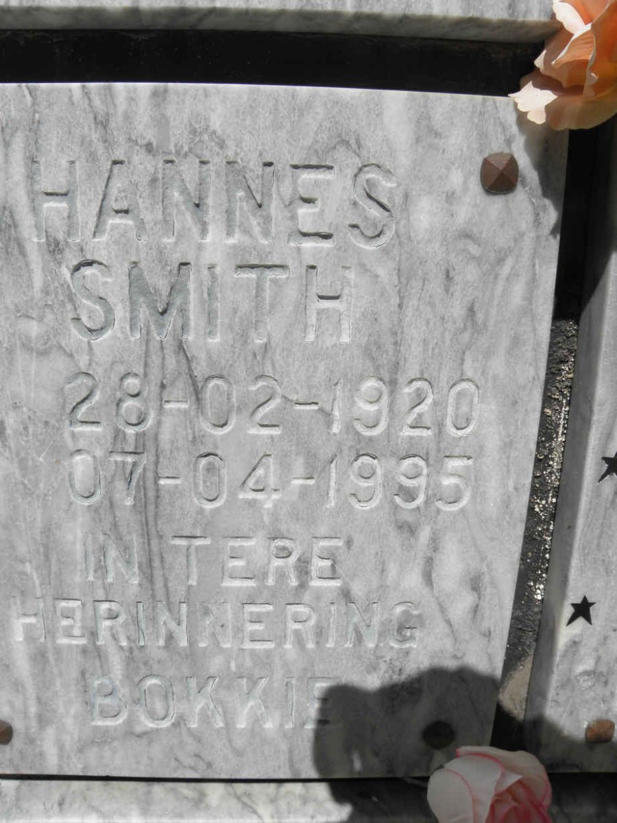 SMITH Hannes 1920-1995