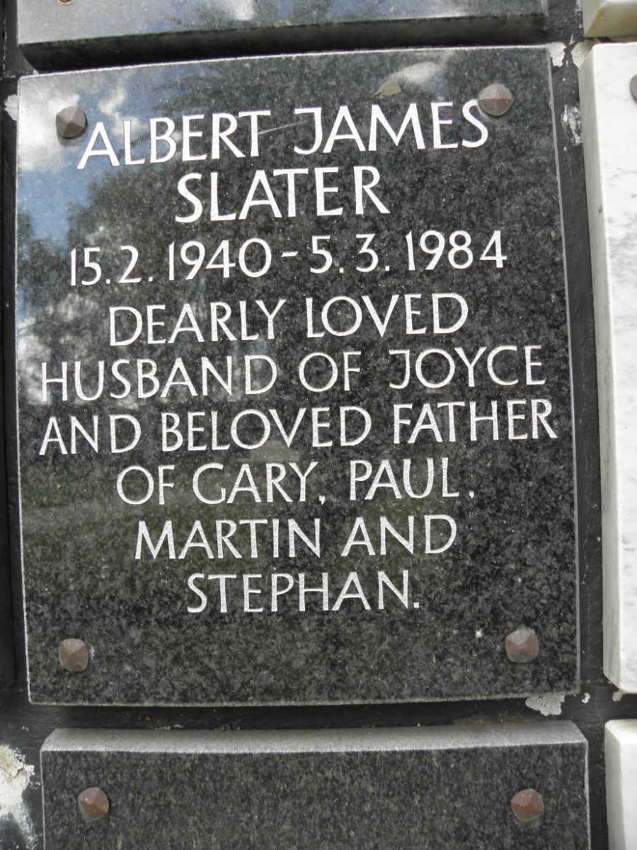 SLATER Albert James 1940-1984