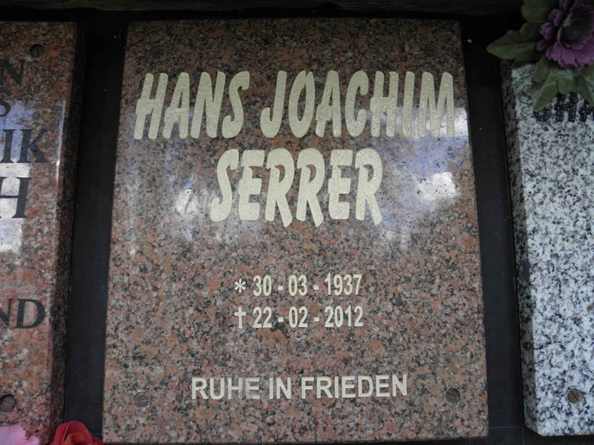 SERRER Hans Joachim 1937-2012