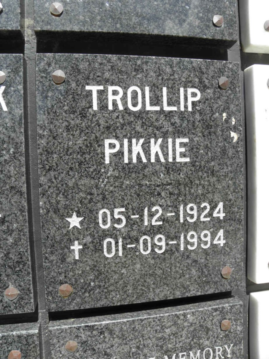 TROLLIP Pikkie 1924-1994