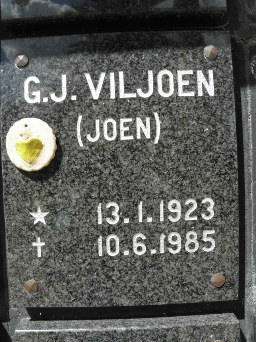 VILJOEN G.J. 1923-1985