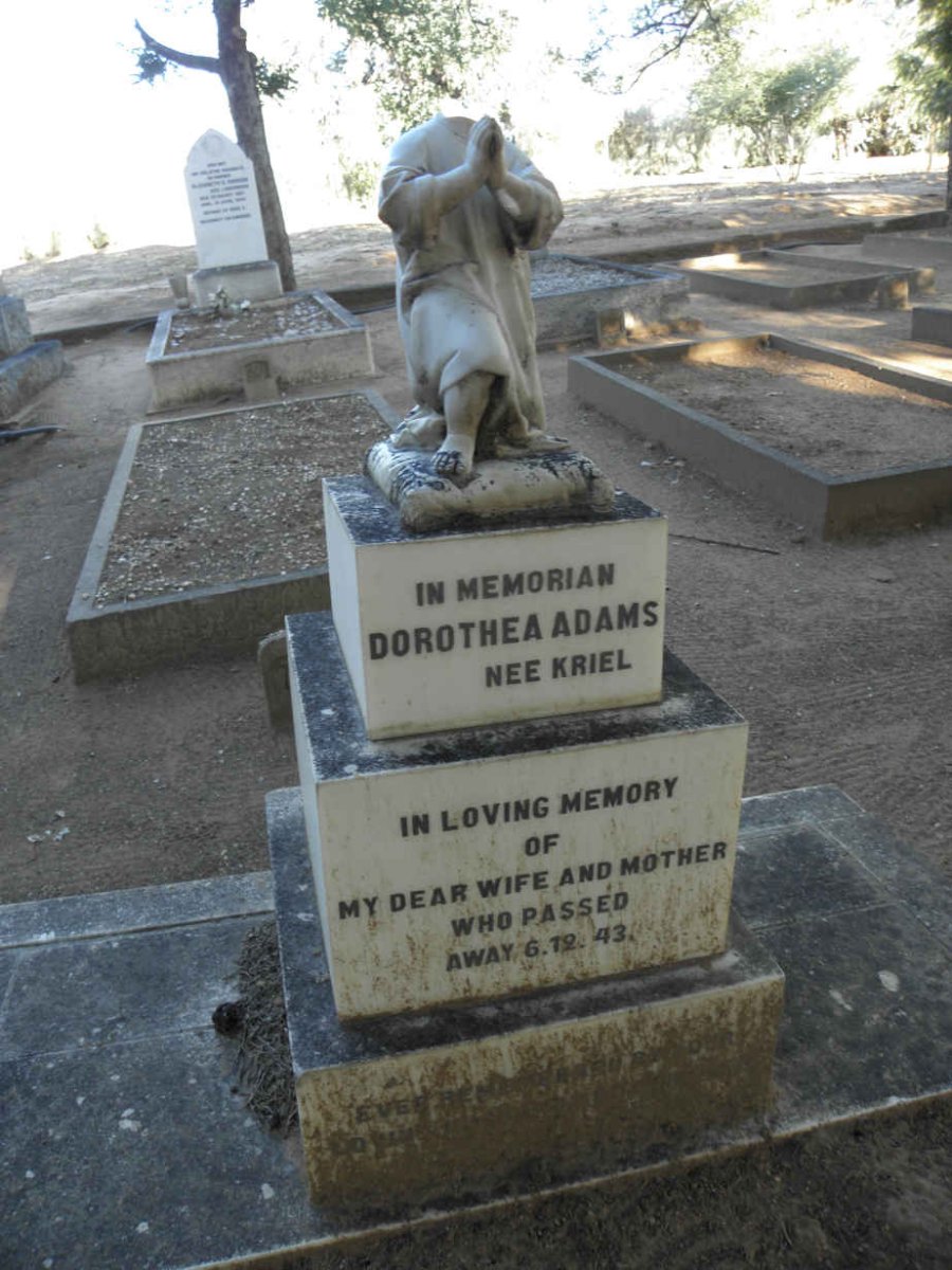 ADAMS Dorothea nee KRIEL -1943