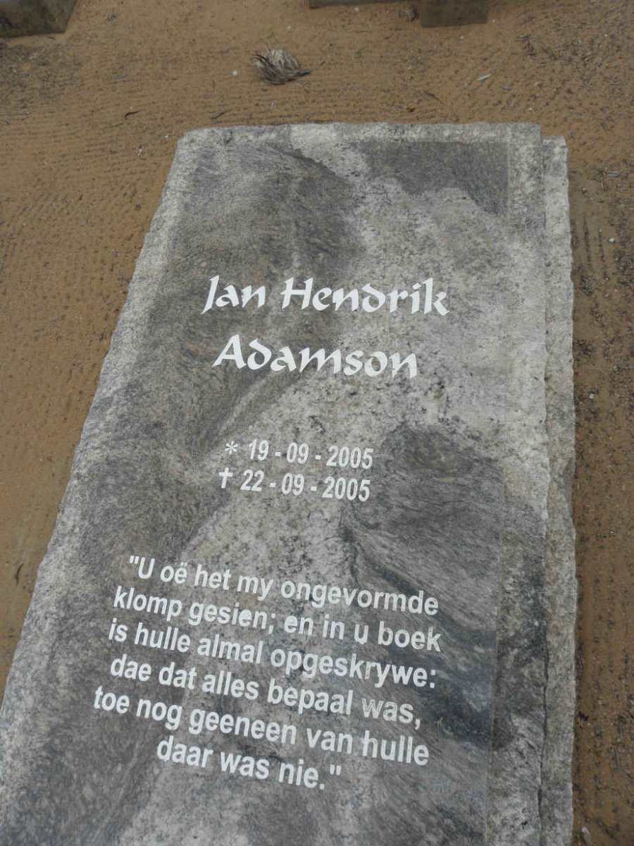 ADAMSON Jan Hendrik 2005-2005