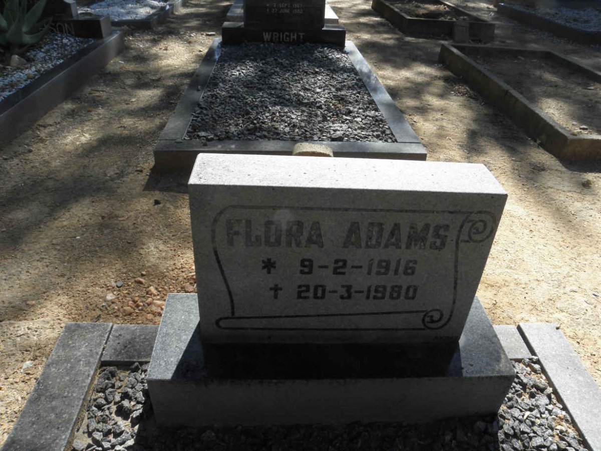 ADAMS Flora 1916-1980