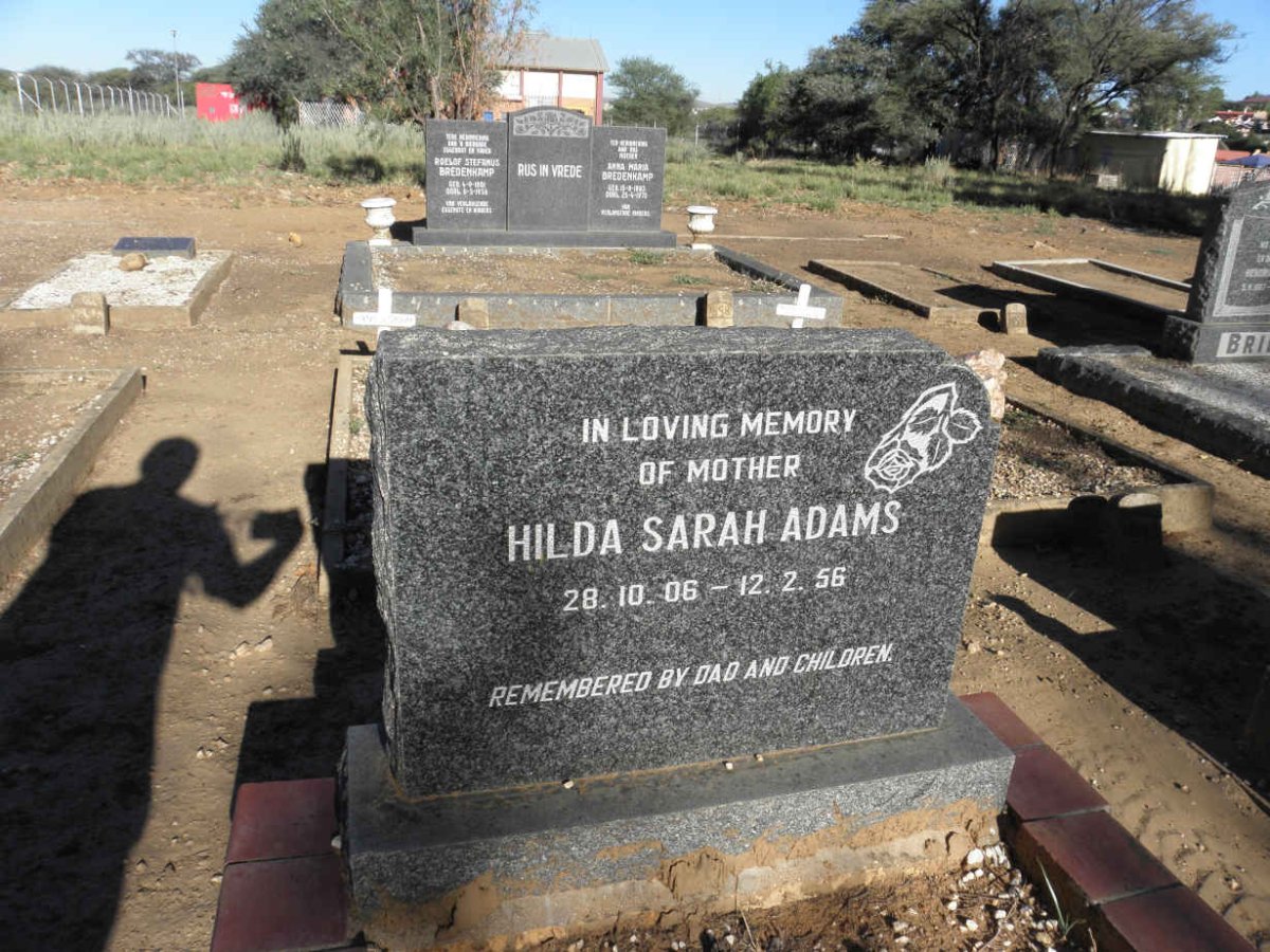 ADAMS Hilda Sarah 1906-1956