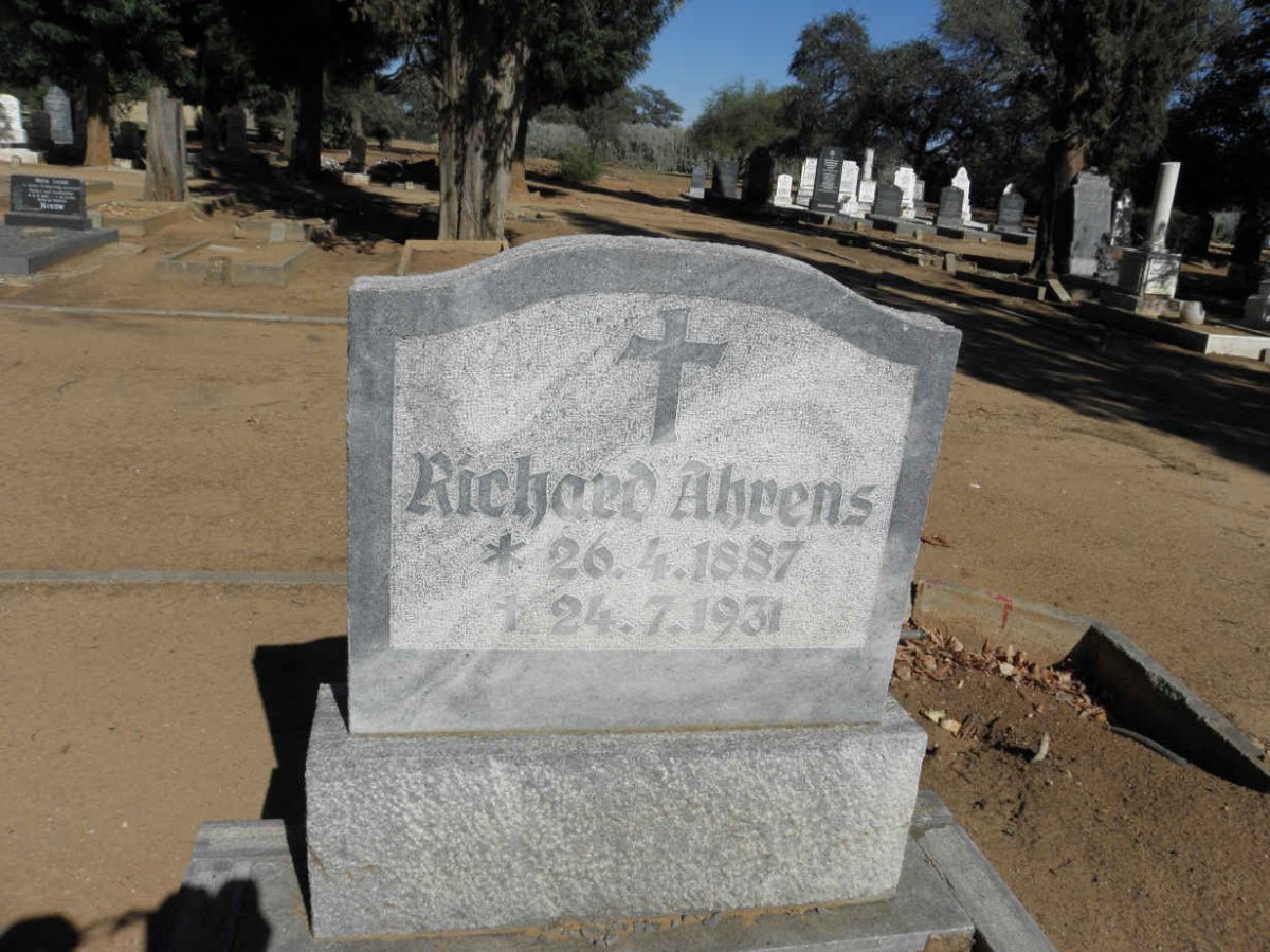 AHRENS Richard 1887-1931