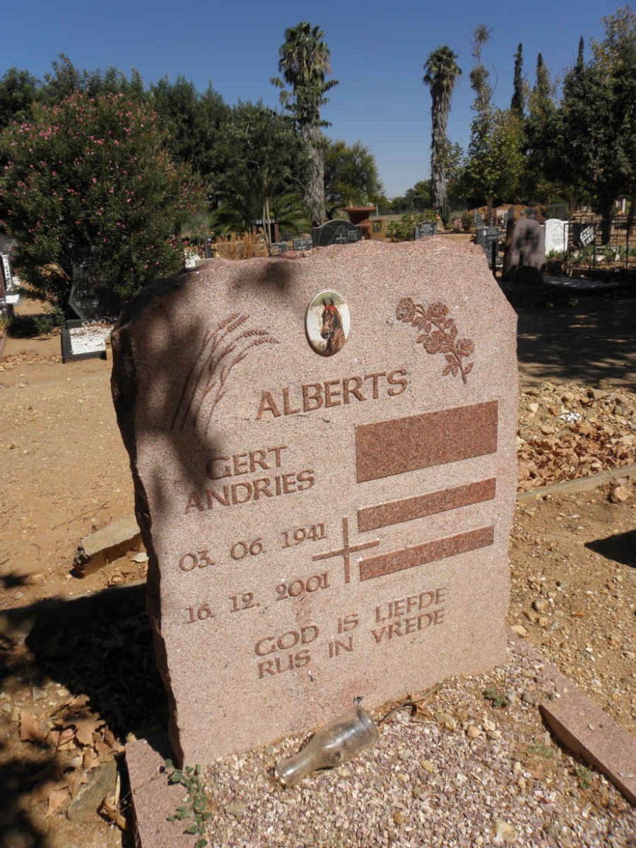 ALBERTS Gert Andries 1941-2001