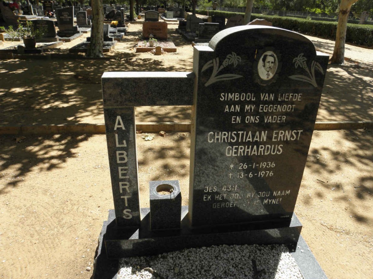 ALBERTS Christiaan Ernst Gerhardus 1936-1976