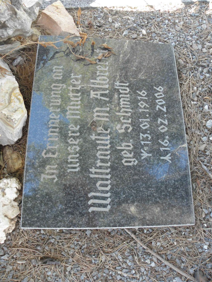 ALBRECHT Waltraute M. nee SCHMIDT 1916-2006