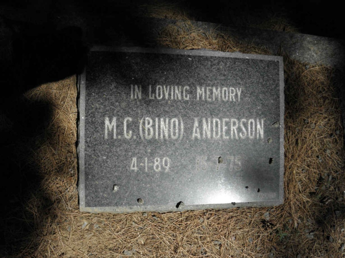 ANDERSON M.C. 1889-1975