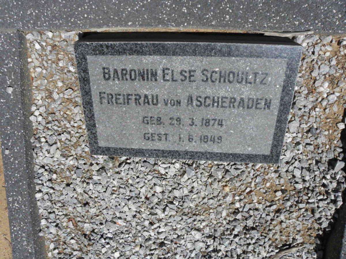 ASCHERADEN Else Schoultz, von 1874-1949