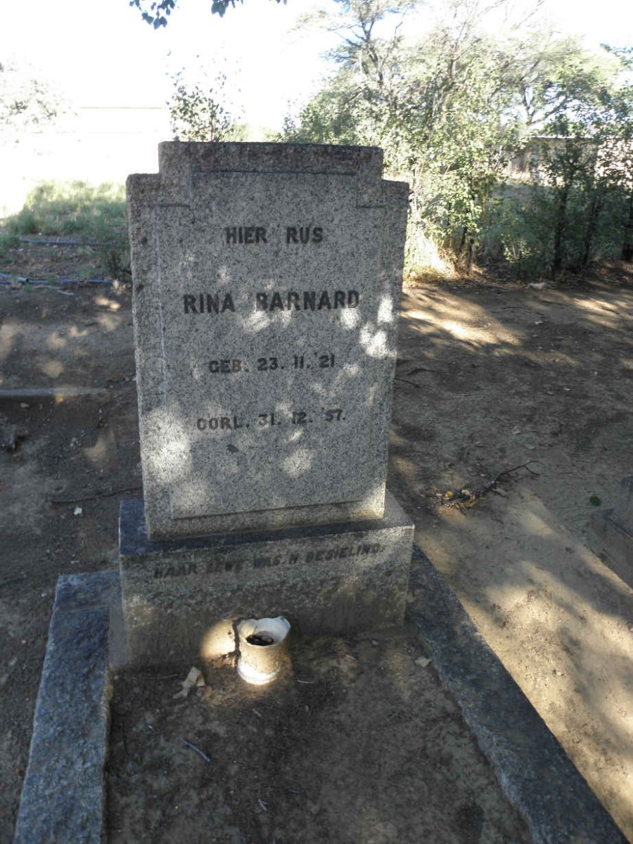 BARNARD Rina 1921-1957