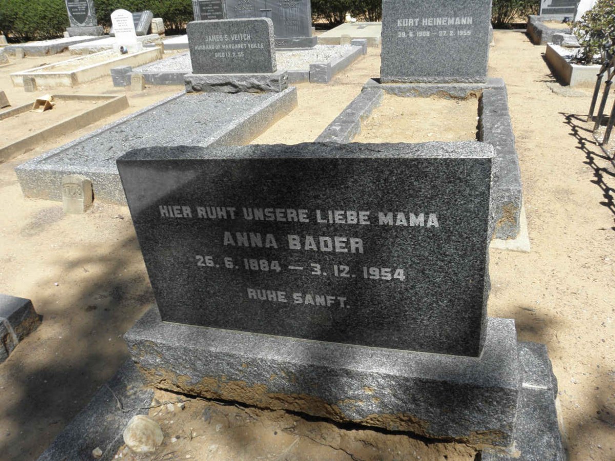 BADER Anna 1884-1954