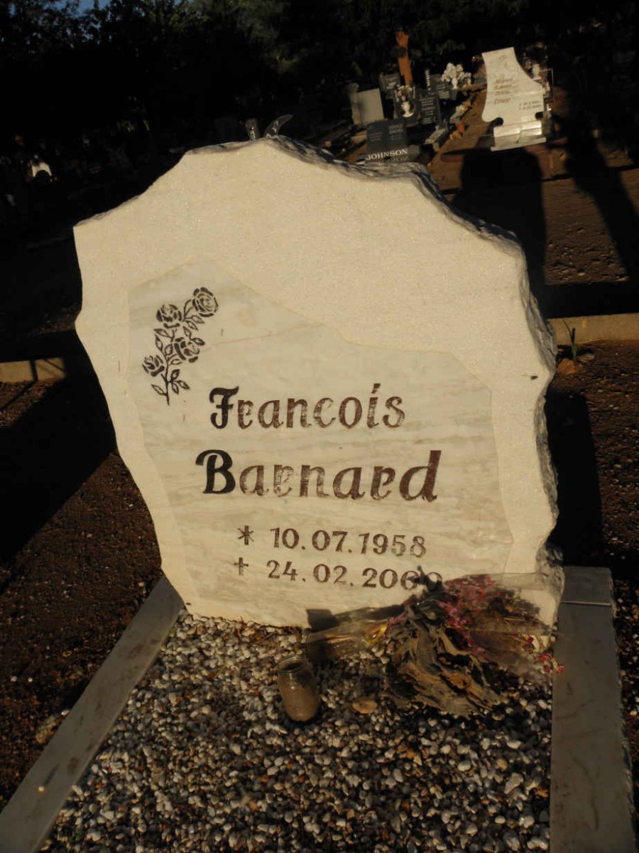 BARNARD Francois 1958-2000