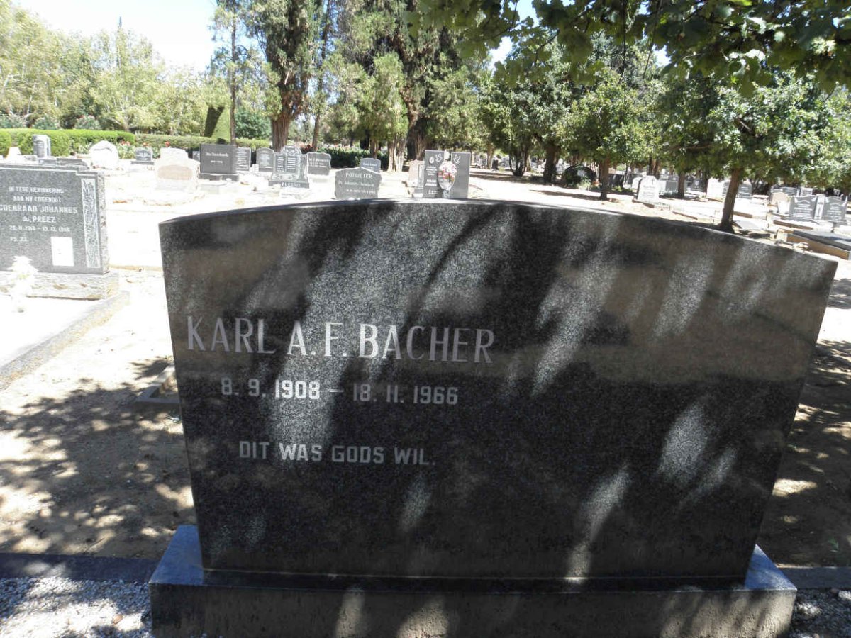 BACHER Karl A.F. 1908-1966