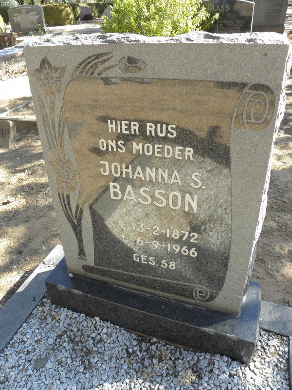 BASSON Johanna S. 1872-1966