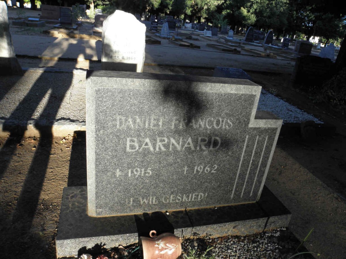 BARNARD Daniel Francois 1915-1962