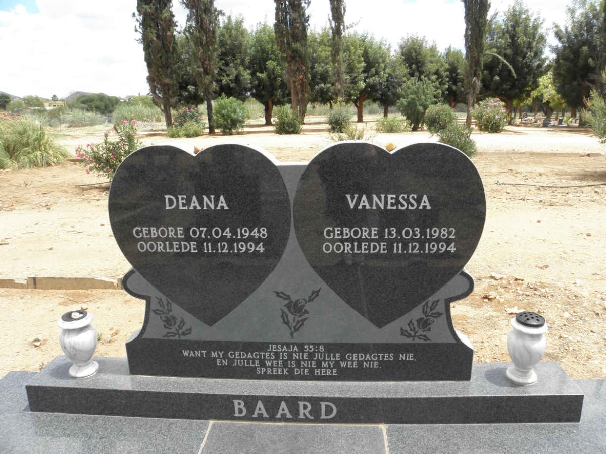 BAARD Deana 1948-1994 :: BAARD Vanessa 1982-1994