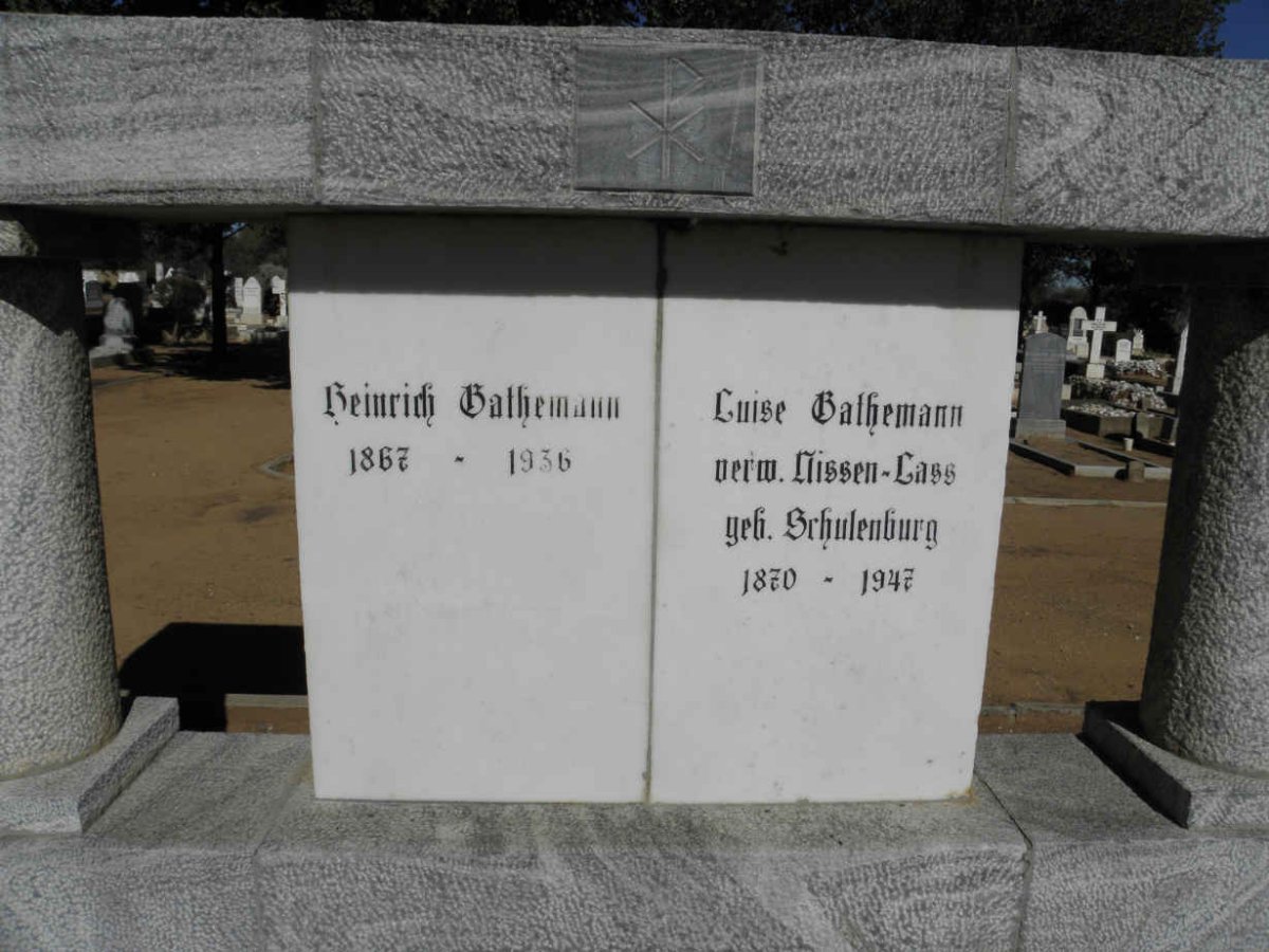 BATHEMANN Heinrich 1867-1936 &amp; Luise NISSEN-LASS nee SCHULENBURG 1870-1947