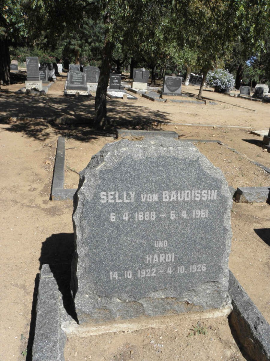 BAUDISSIN Selly, von 1888-1961 :: BAUDISSIN Hardi, von 1922-1926